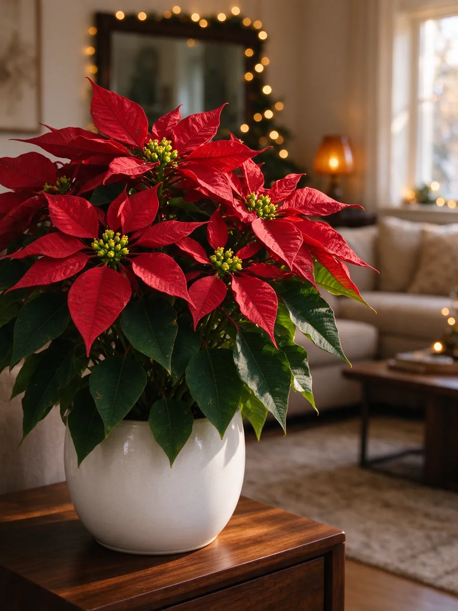 Poinsettia botanical illustration